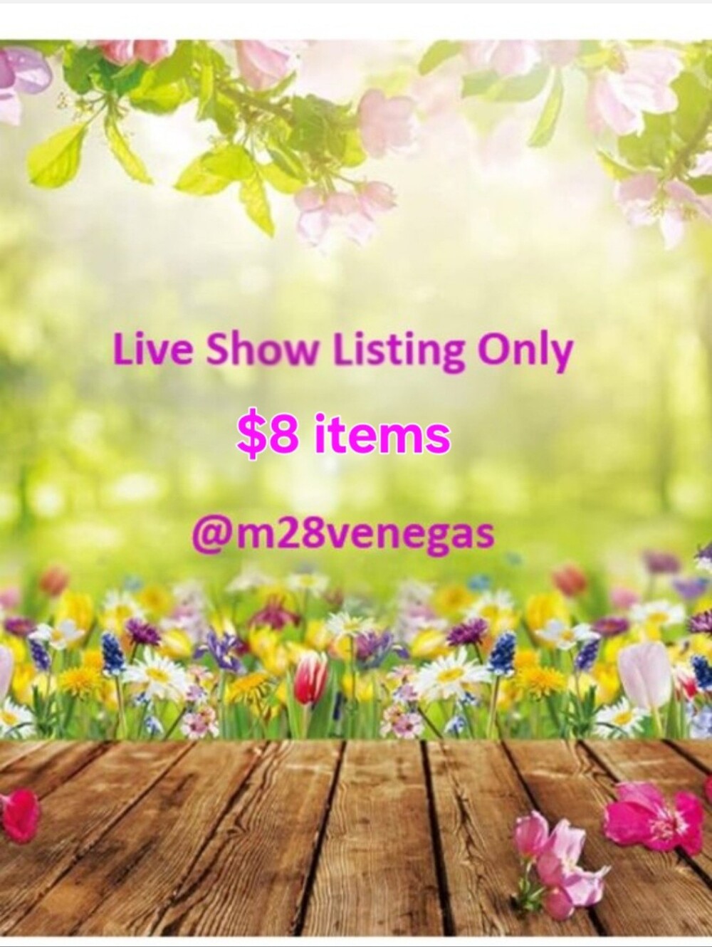 $8 Live Show Listing